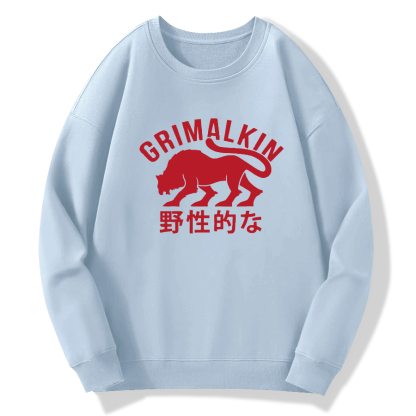 Grimalkin Cotton Pullover Sweatshirt