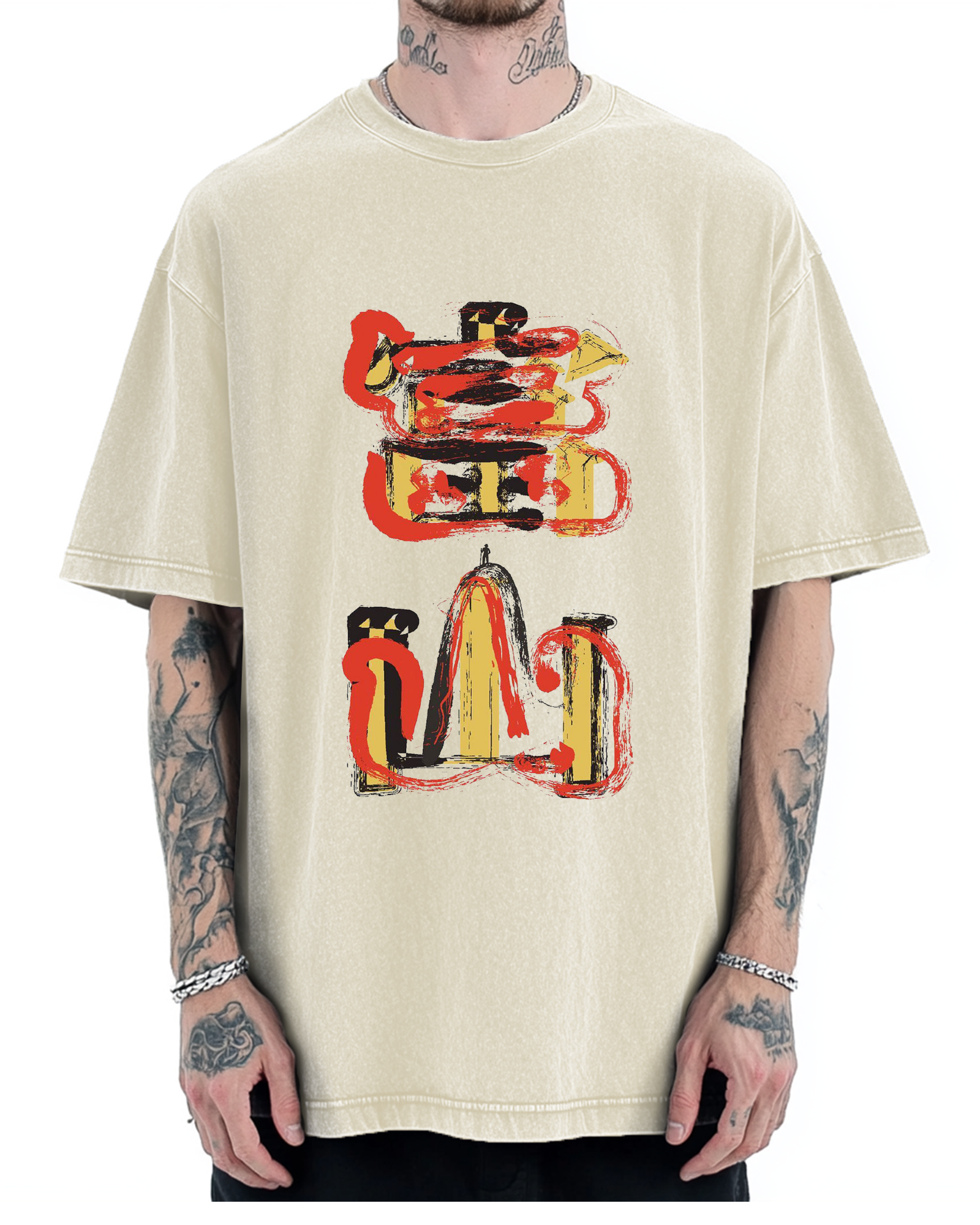 Toyama City Japanese Artistic Kanji Vintage Washed T-shirt