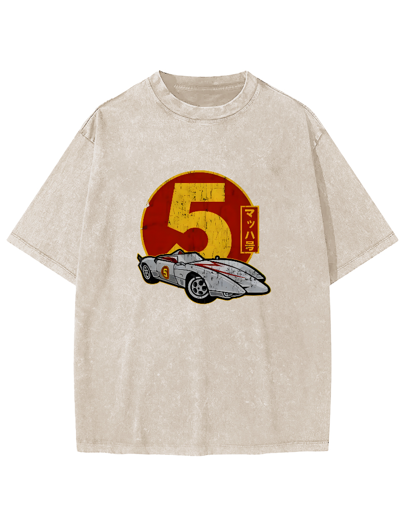 Pumpkin Art Painting Vintage Washed T-shirt