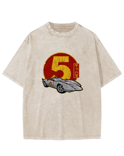 Pumpkin Art Painting Vintage Washed T-shirt