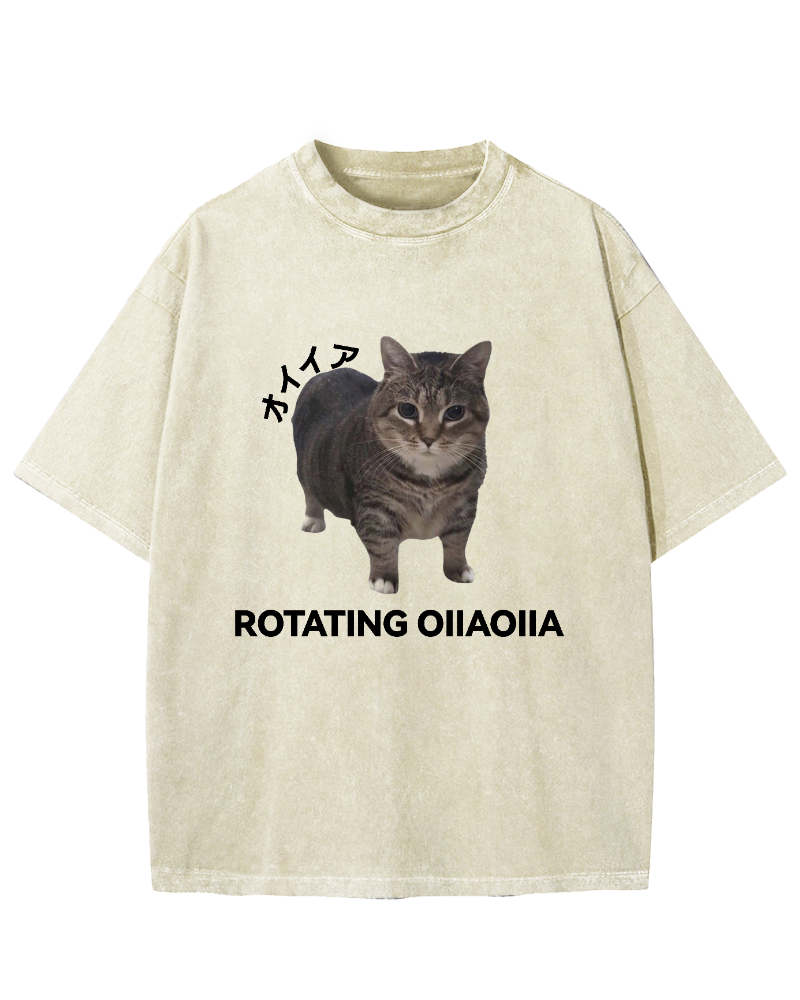OIIA meme cat Vintage Washed T-shirt