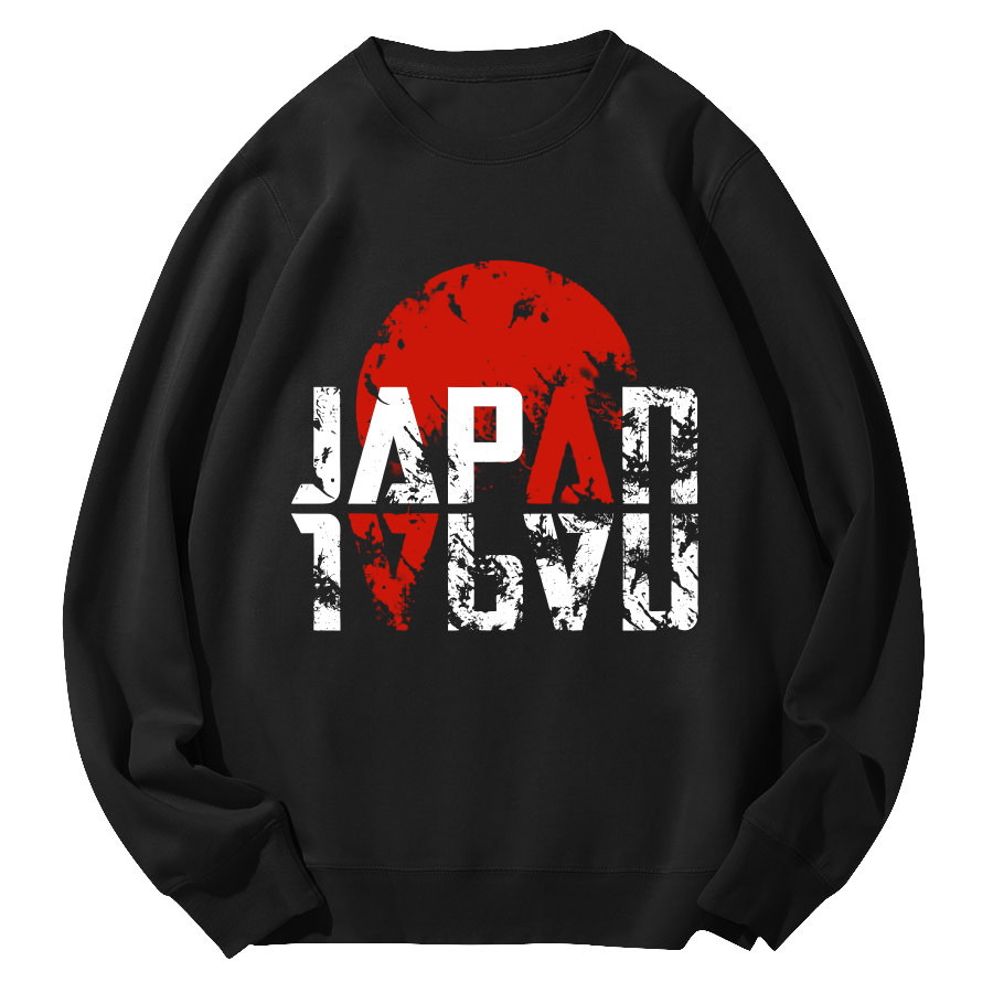 Japan Round Neck Sweatshirt-Zazasy