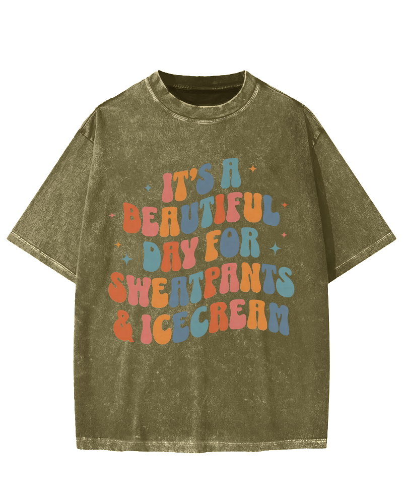 Sweatpants & Icecream Vintage Washed T-shirt