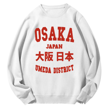 Osaka, Japan Round Neck Sweatshirt