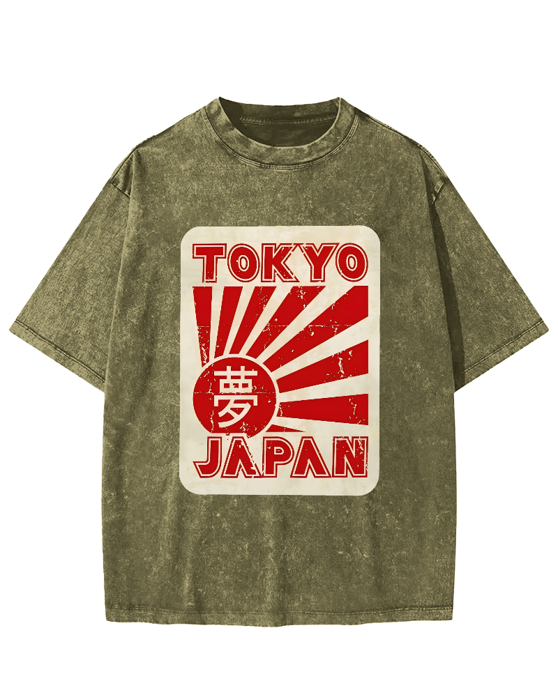 Japanese Dream Tokyo Vintage Washed T-shirt