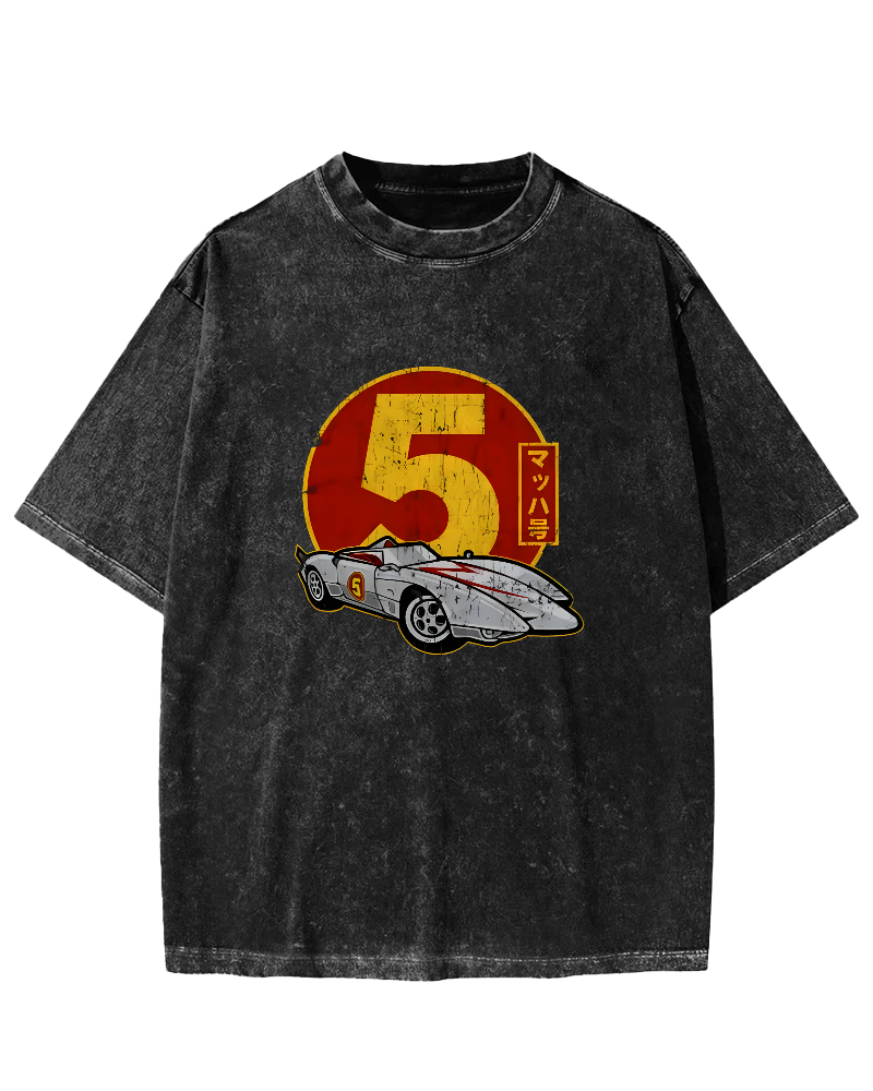 Pumpkin Art Painting Vintage Washed T-shirt