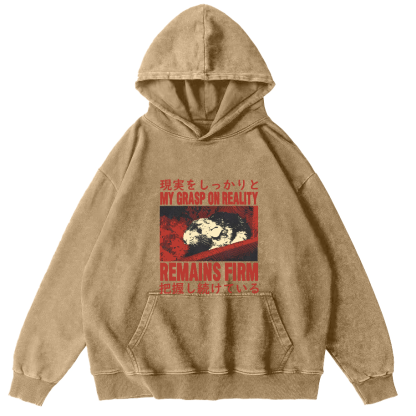 Retro Mouse Japanese Style Vintage Distressed Hoodie-Zazasy