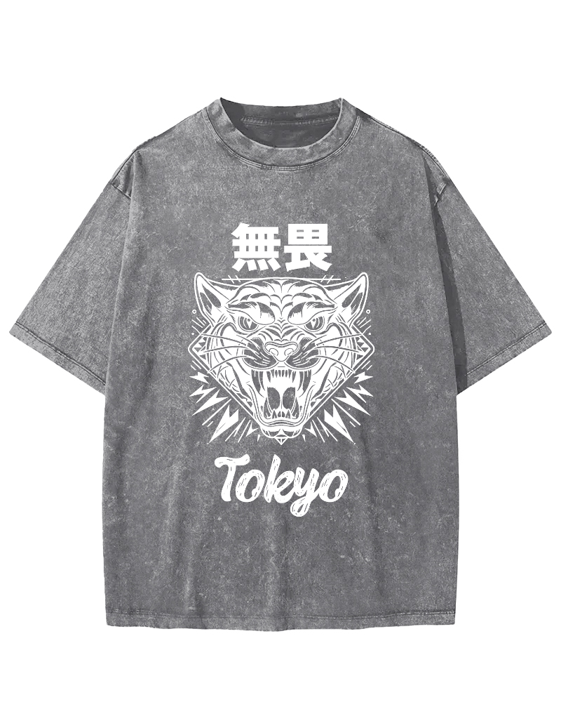 Tokyo Fearless Vintage Washed T-shirt-Zazasy