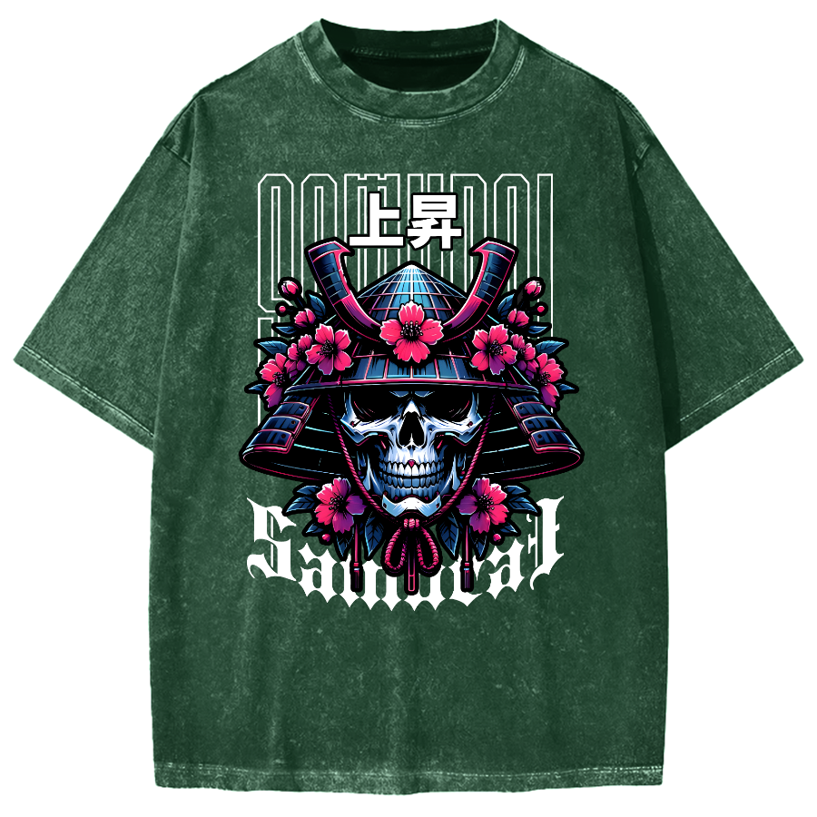 Cyberpunk Samurai Vintage Washed T-shirt