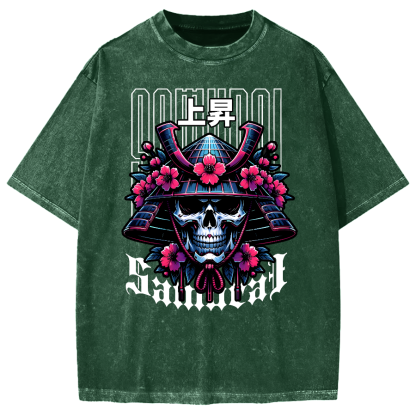 Cyberpunk Samurai Vintage Washed T-shirt
