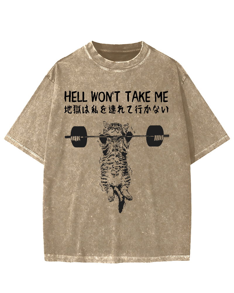 Hell Won't Take Me Vintage Washed T-shirt