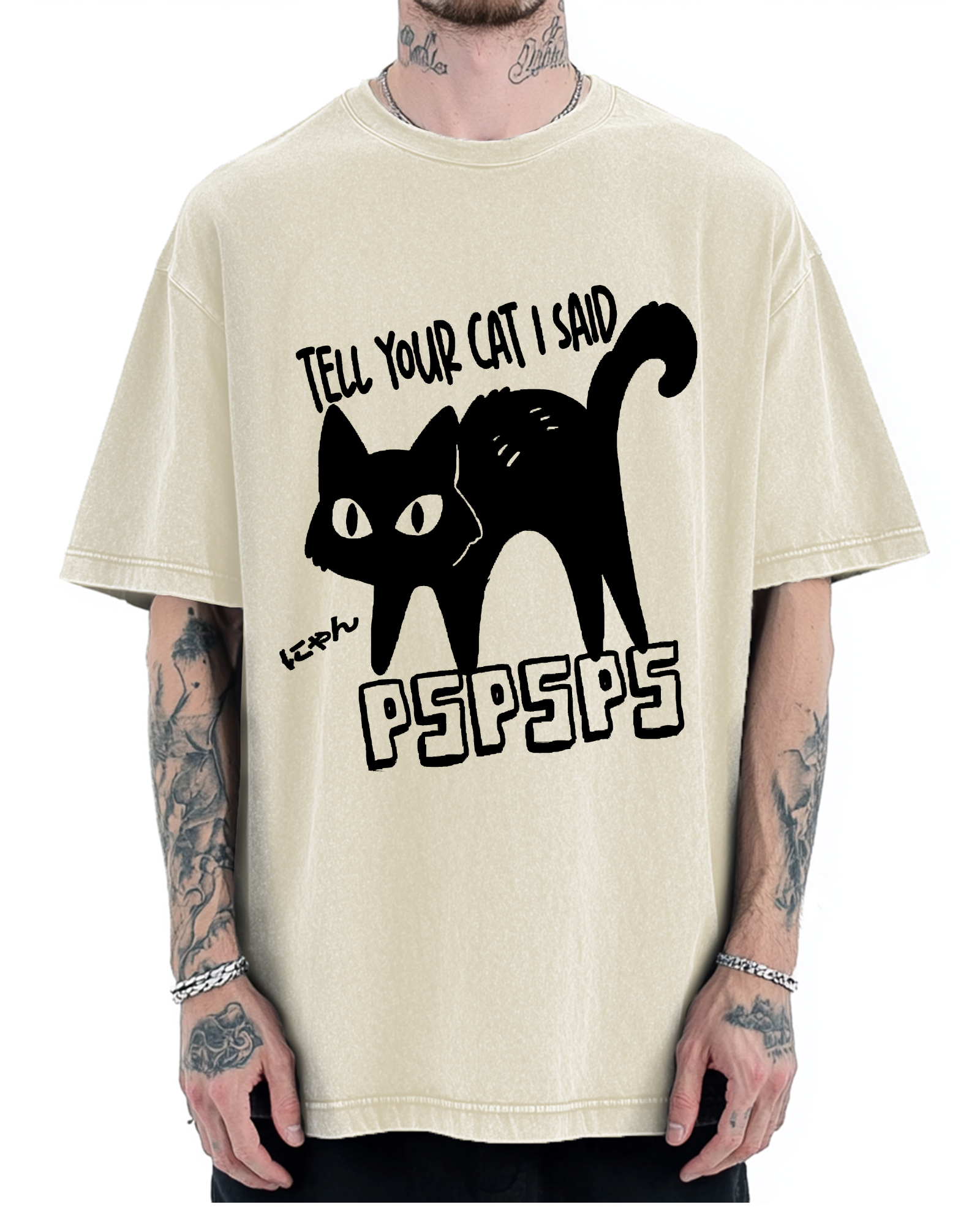 Attract Cats Vintage Washed T-shirt