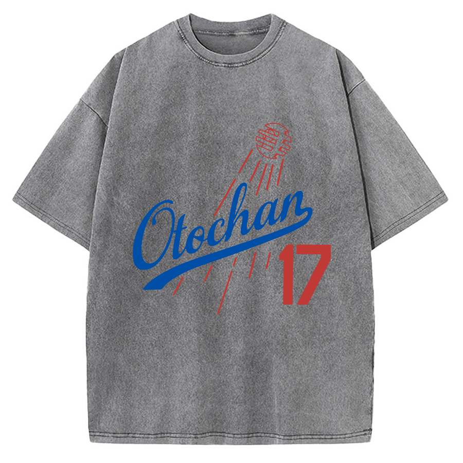 Otochan 17 Father's Japanese romanization Vintage Washed T-shirt