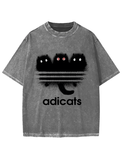 ADICATS Vintage Washed T-shirt