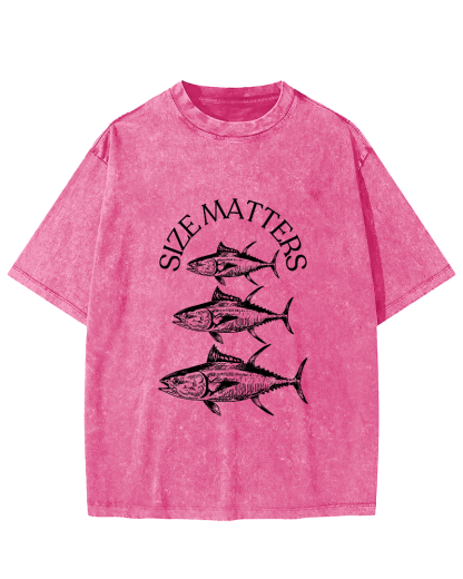 Japanese Sea Fish Pattern Vintage Distressed T-shirt-Zazasy