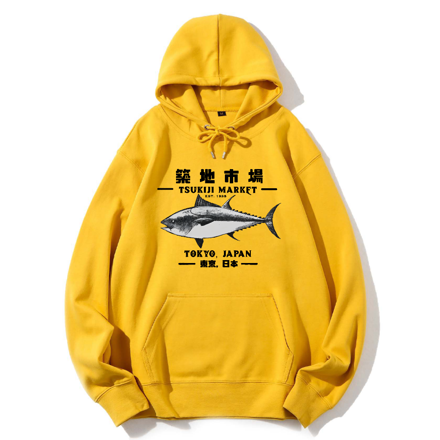 Tokyo Tsukiji Market Cotton Hoodie