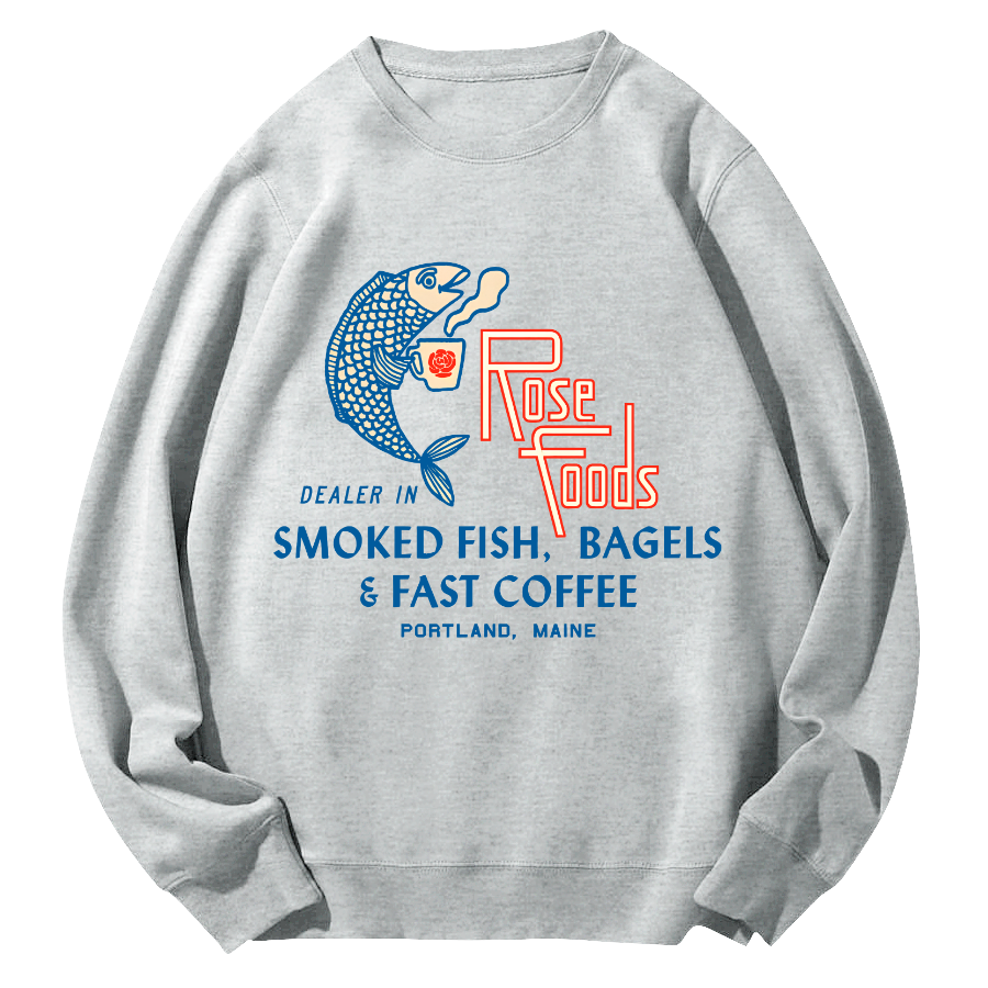 Rose Foods Round Neck Sweatshirt-Zazasy