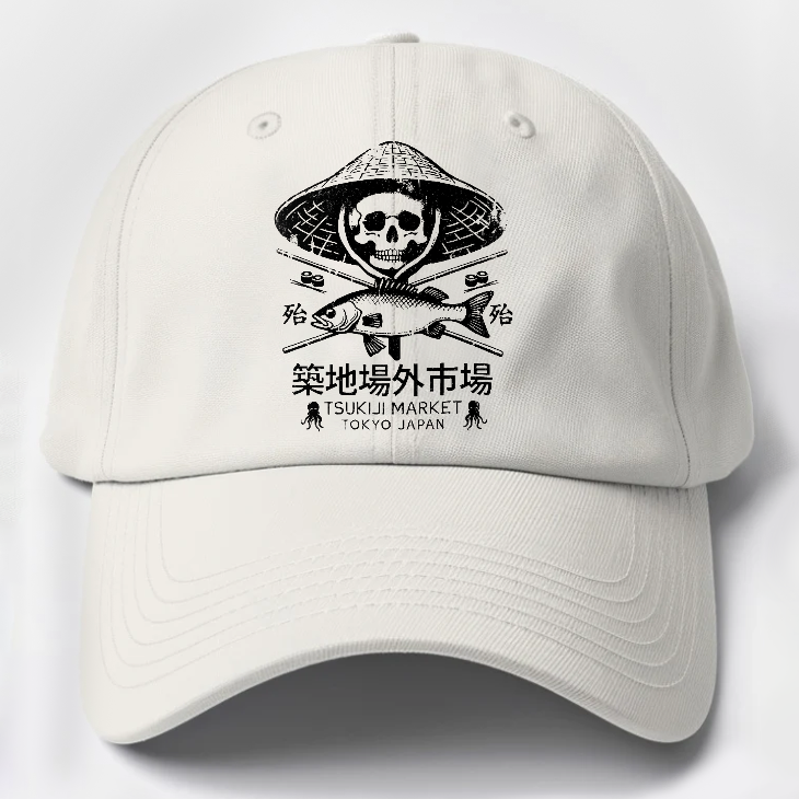 Tsukiji Market Skeleton Cotton Hat