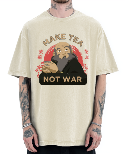 Make Tea not War Vintage Washed T-shirt
