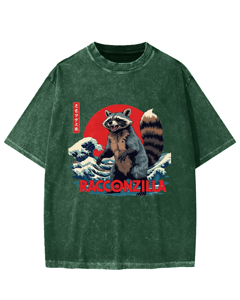 Racconzilla Vintage Washed T-shirt
