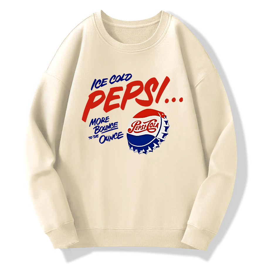 Pepsi retro Cotton Pullover Sweatshirt
