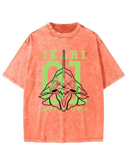Neon Genesis Evangelion Vintage Washed T-shirt