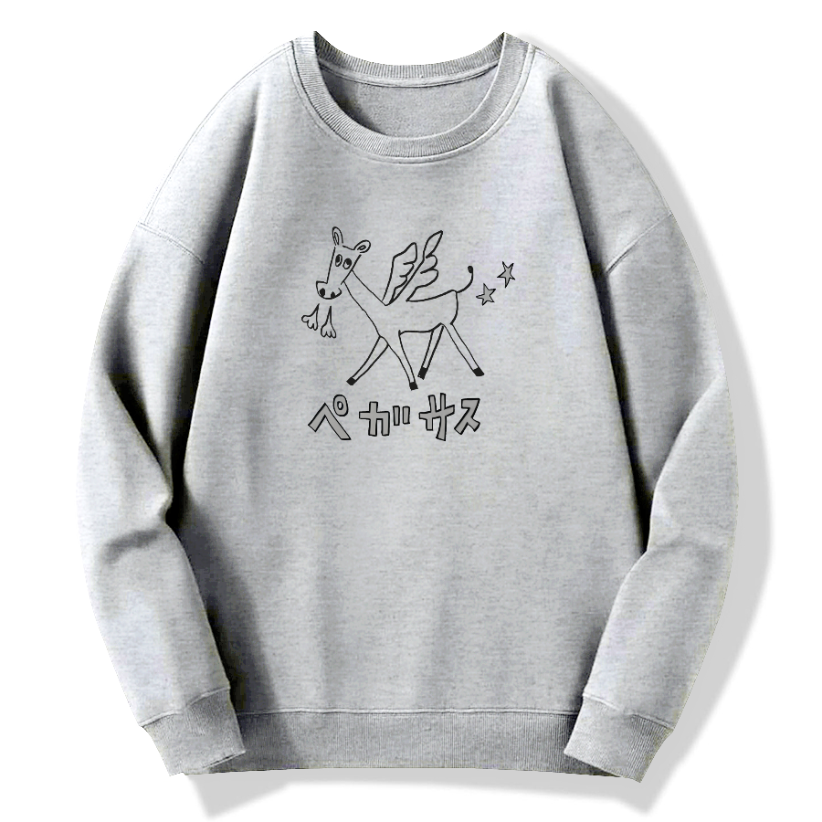 THE PEGASUS Cotton Pullover Sweatshirt