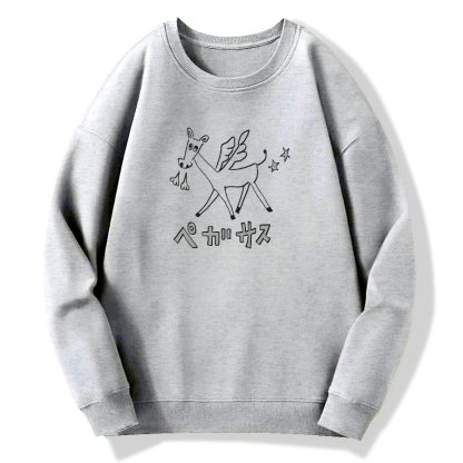 THE PEGASUS Cotton Pullover Sweatshirt