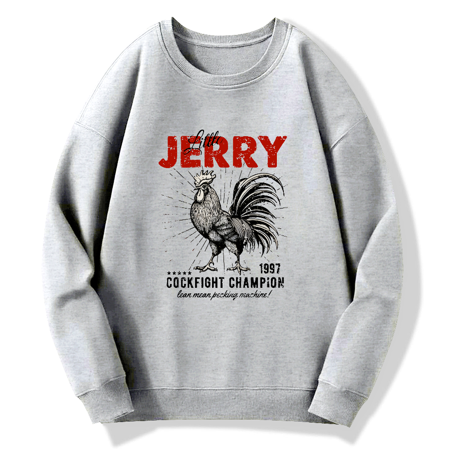 Jerry Retro Cotton Pullover Sweatshirt