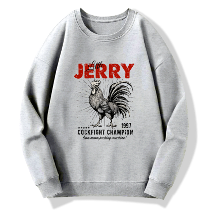 Jerry Retro Cotton Pullover Sweatshirt