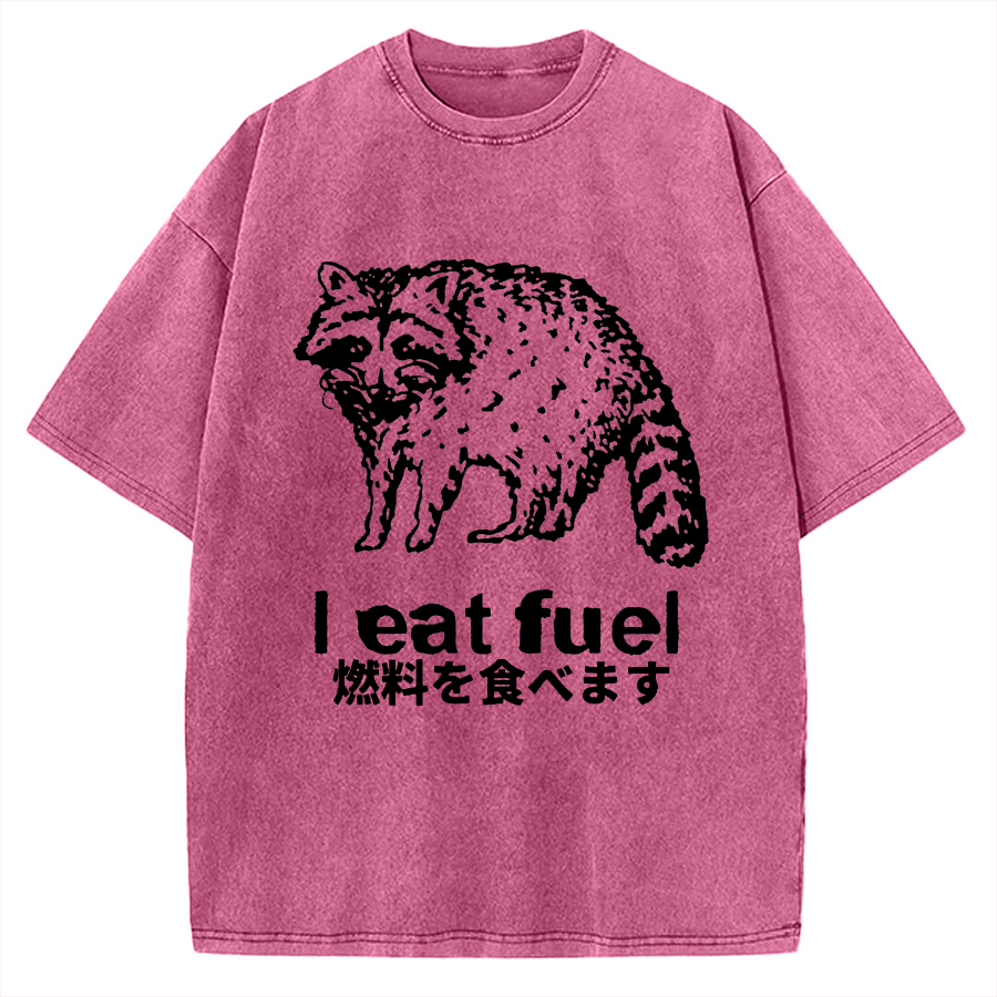 Eat Fuel Raccoon Vintage Washed T-shirt