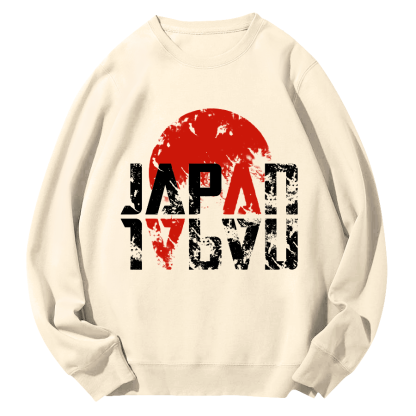 Japan Round Neck Sweatshirt-Zazasy