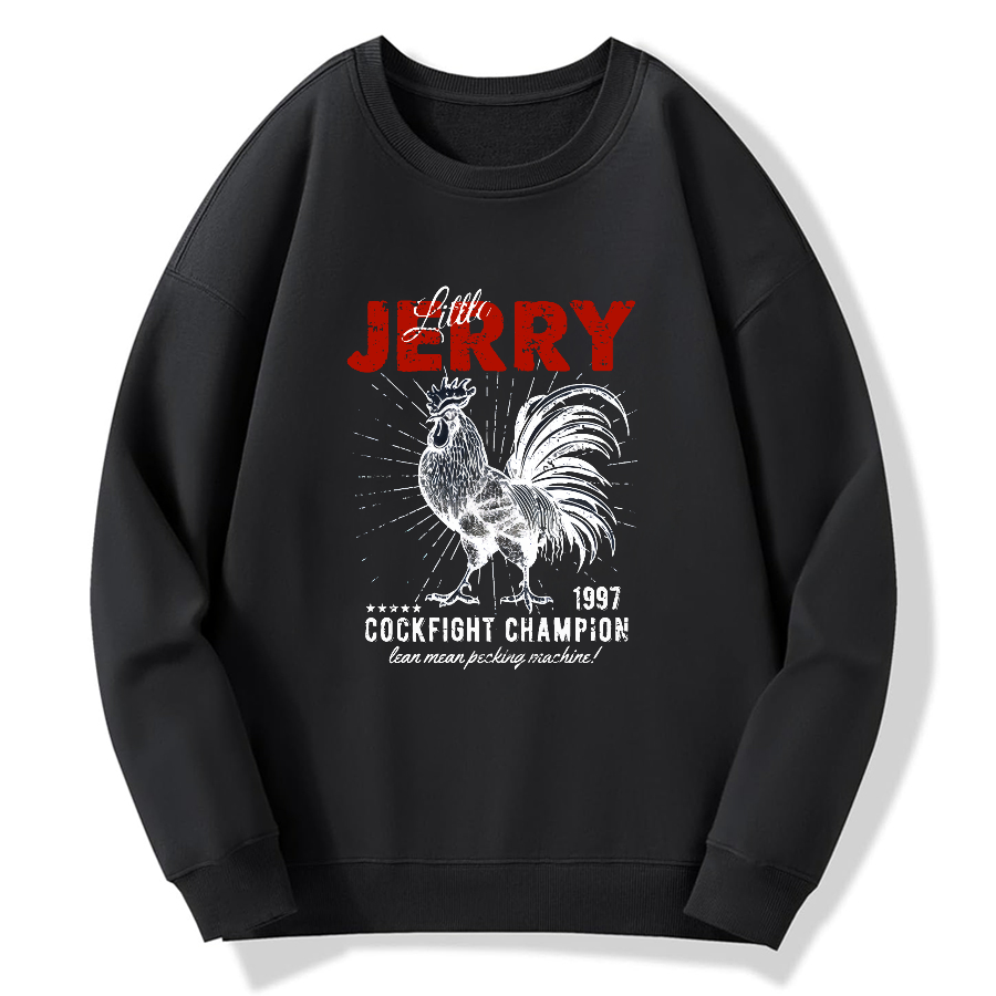 Jerry Retro Cotton Pullover Sweatshirt