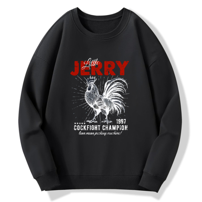 Jerry Retro Cotton Pullover Sweatshirt