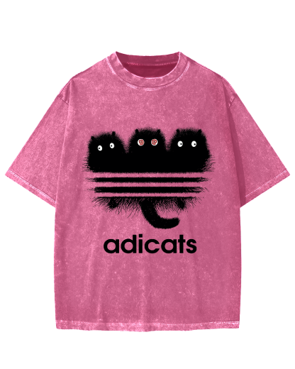 ADICATS Vintage Washed T-shirt