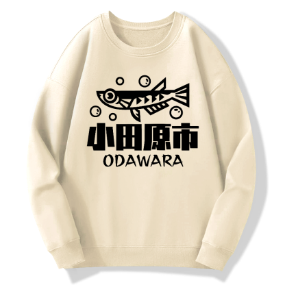 Odawara City Cotton Pullover Sweatshirt