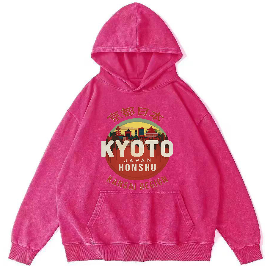 Retro Style Tokyo Vintage Distressed Hoodie-Zazasy