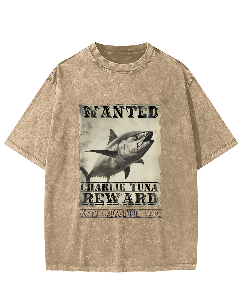 Japanese Tuna Leisure Vintage Distressed T-shirt-Zazasy