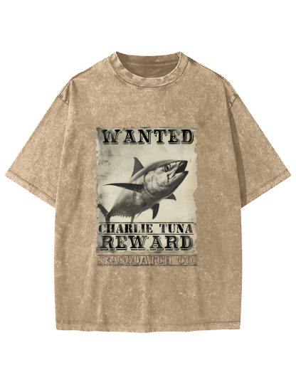 Japanese Tuna Leisure Vintage Distressed T-shirt-Zazasy