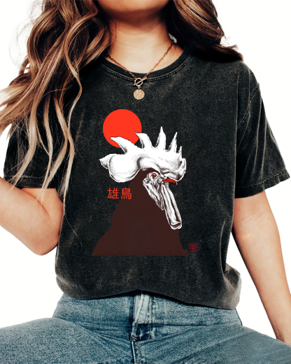 Japanese Strong Chicken Vintage Distressed T-shirt