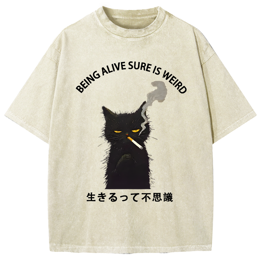 Being Alive Sure Is Weird Vintage Washed T-shirt