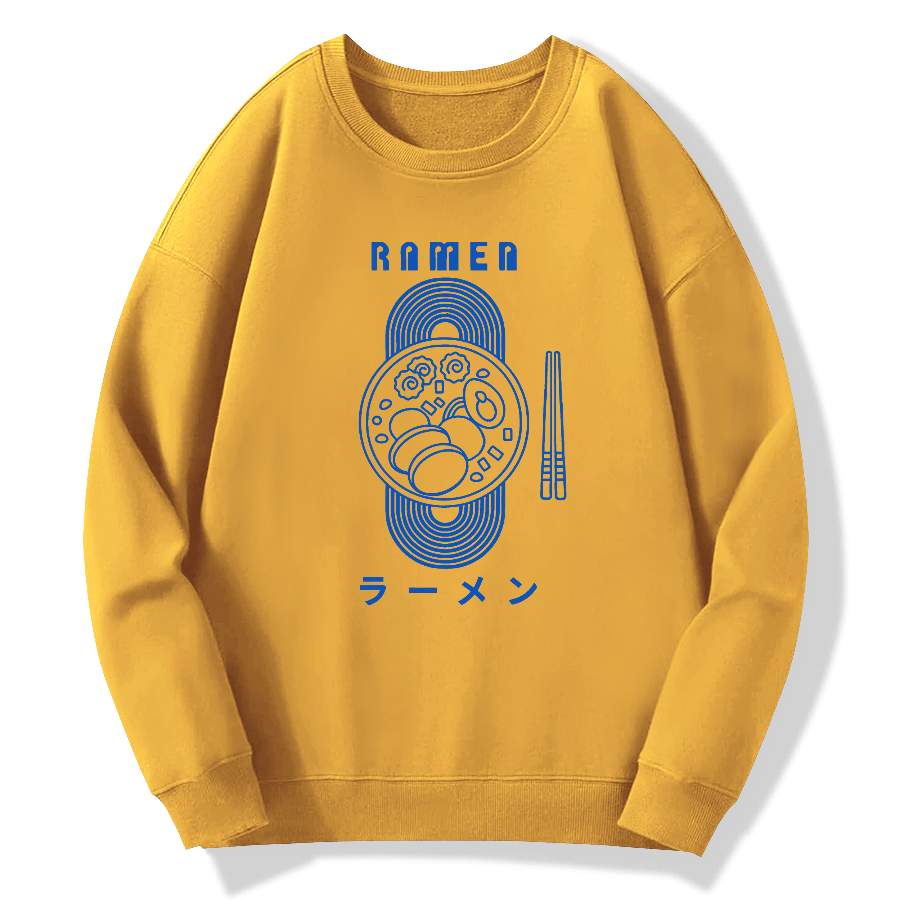 Lamian Noodles Cotton Pullover Sweatshirt