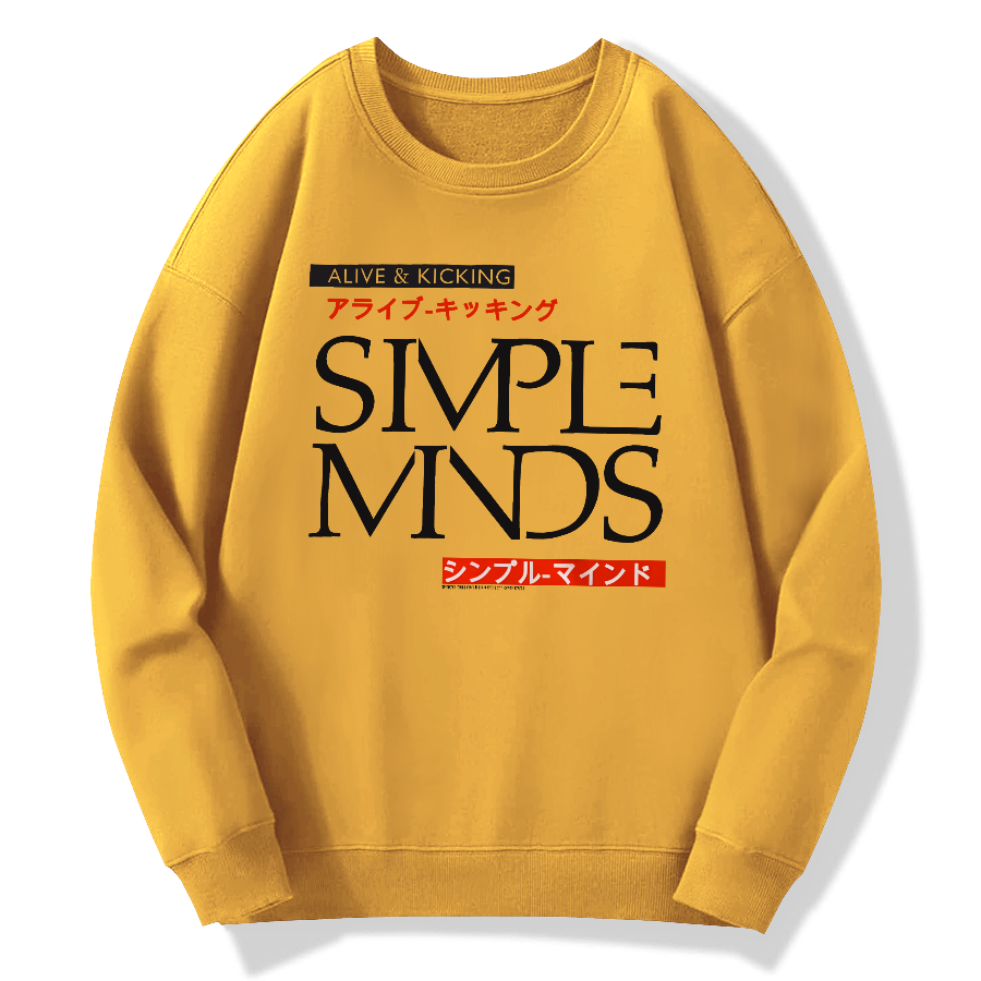 Simple Minds - Alive and Kicking Cotton Pullover Sweatshirt