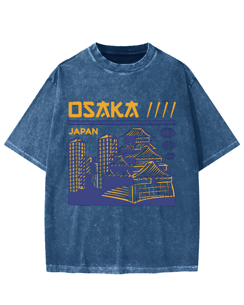 Osaka Japan Vintage Washed T-shirt