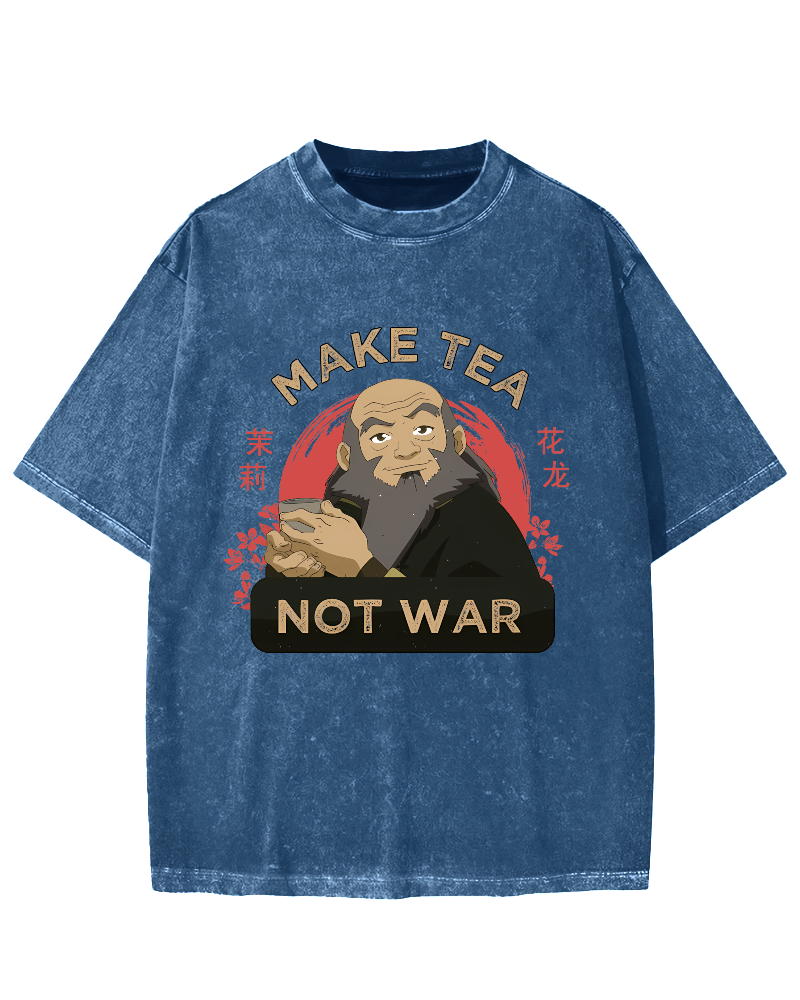 Make Tea not War Vintage Washed T-shirt