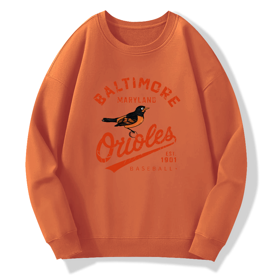 Baltimore Orioles Retro Cotton Pullover Sweatshirt