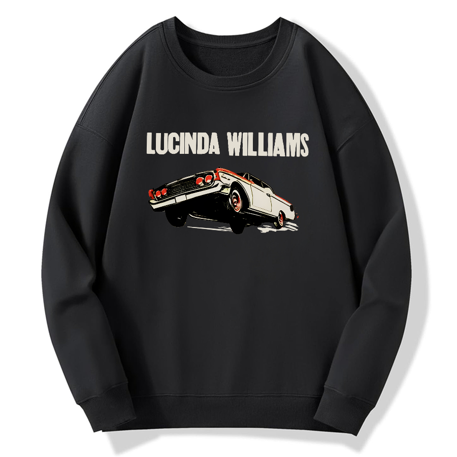 Lucinda Williams Cotton Pullover Sweatshirt
