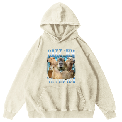 Rizz Em With The Tish Vintage Washed Hoodie-Zazasy