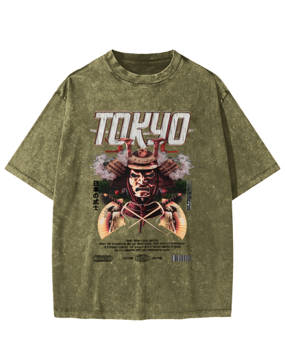 Tokyo Samurai Vintage Washed T-shirt