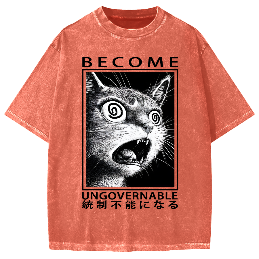 Become Ungovernable Japanese Vintage Washed T-shirt